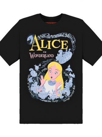 Underage alice in wonderland poster tshirt black product front