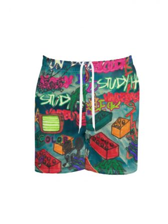 Underage study hall athletic shorts ocean storm product front