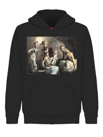 Underage off to dreamland hoodie product black front