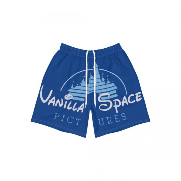 Vanilla space pictures castle logo athletic shorts product front
