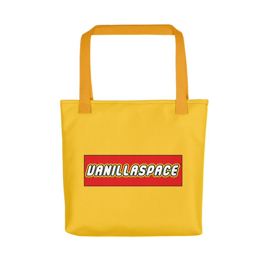 Vanilla Space Brick Logo Tote Bag (Yellow)