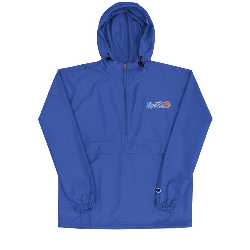 Vanilla Space Magical Logo Embroidered Champion Packable Jacket (Royal Blue)