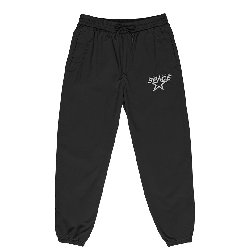 Vanilla Space Star Logo Recycled Tracksuit Trousers (Black)