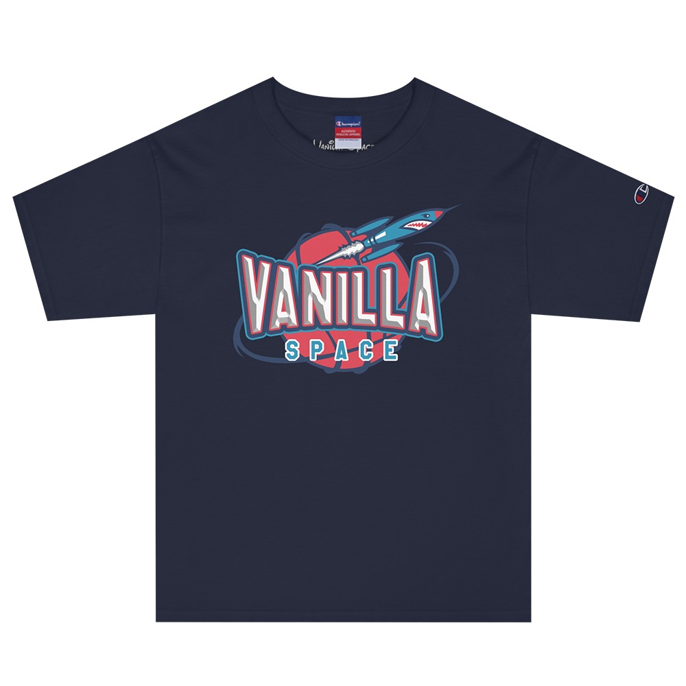 Vanilla Space Blast Logo T-Shirt (Navy)