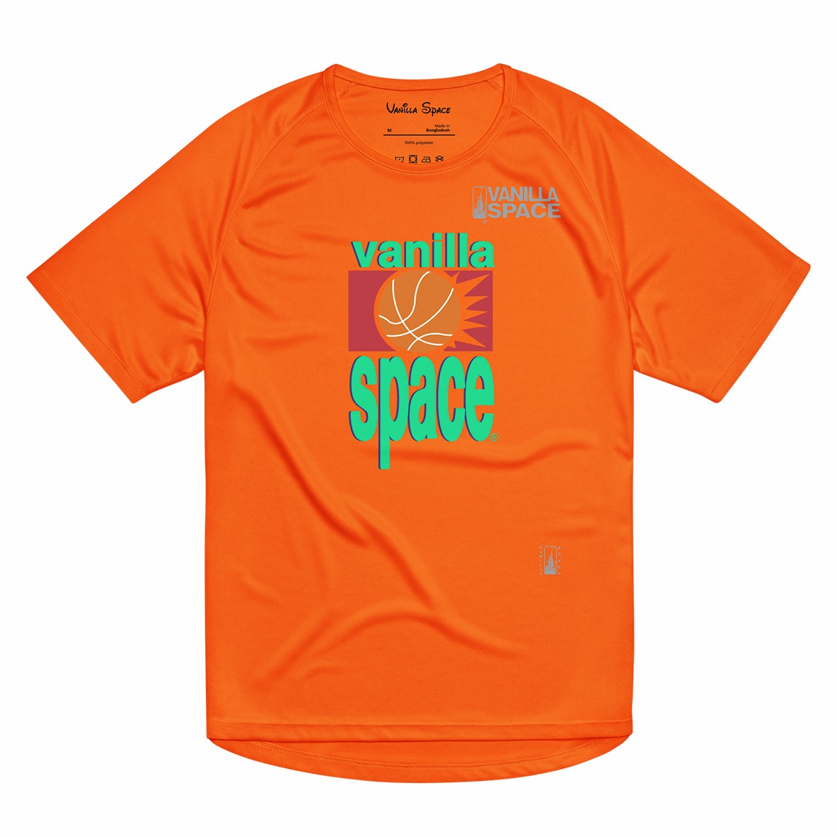 Vanilla Space Solar Logo Sports Jersey (Neon Orange)
